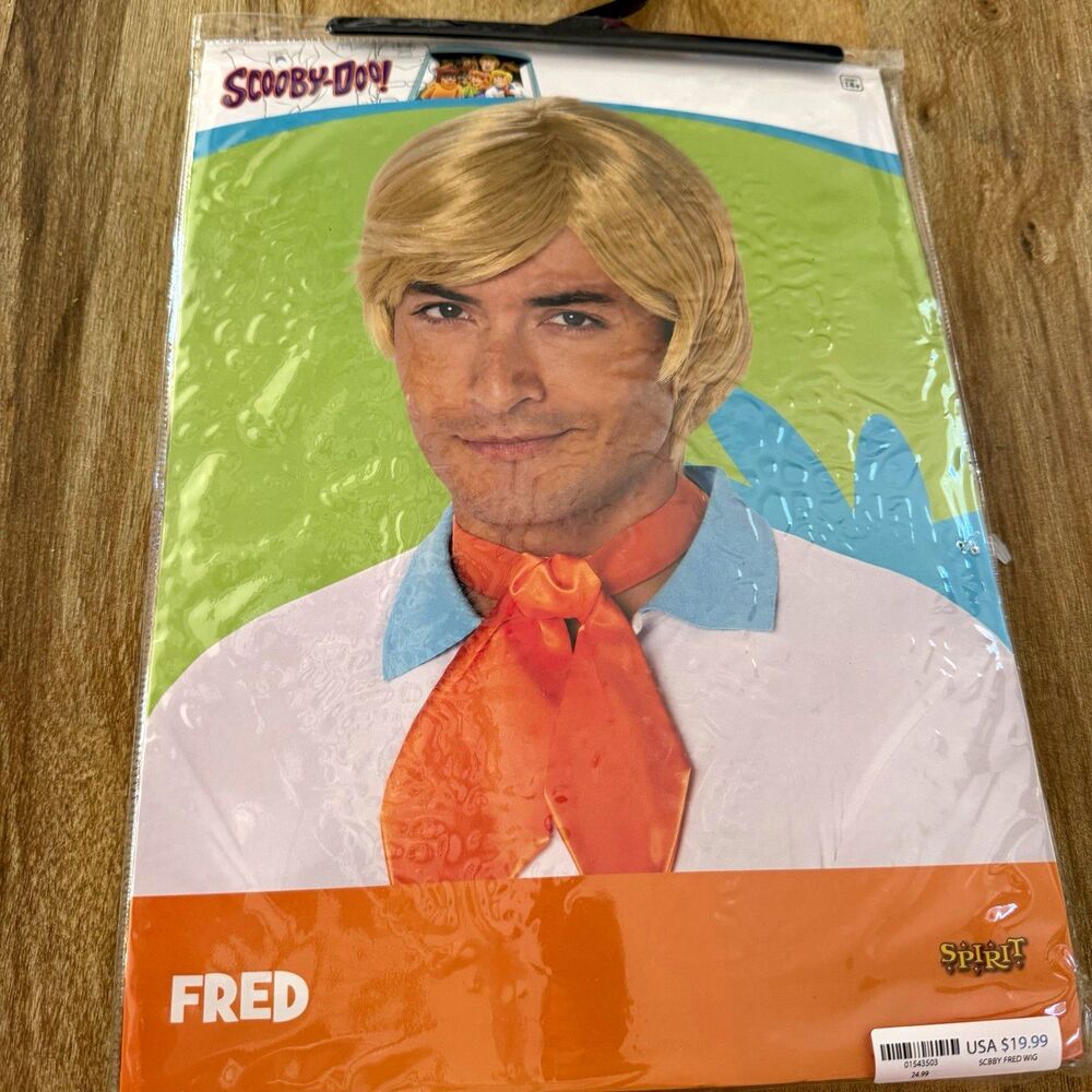 Spirit Halloween Fred Jones Wig Scooby-Doo Costume Accessory Adult One Size